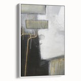 Black and White Moody Modern Wall Art – Abstract Canvas Print