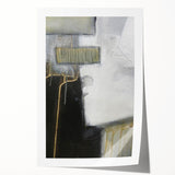 Black and White Moody Modern Wall Art – Abstract Canvas Print