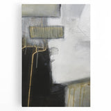 Black and White Moody Modern Wall Art – Abstract Canvas Print