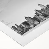 Urban Skyline Canvas Print – Contemporary City Wall Decor Art