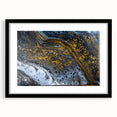Elegant Abstract Fluid Canvas – Modern Gold & Black Wall Art
