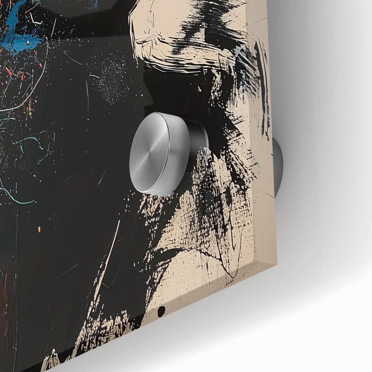 High Contrast Abstract Paintings – Color Burst Portrait Silhouette