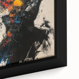 High Contrast Abstract Paintings – Color Burst Portrait Silhouette