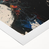 High Contrast Abstract Paintings – Color Burst Portrait Silhouette