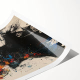 High Contrast Abstract Paintings – Color Burst Portrait Silhouette