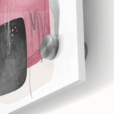 Minimalist Abstract Canvas Prints – Blush Pink & Black Wall Art