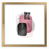 Minimalist Abstract Canvas Prints – Blush Pink & Black Wall Art