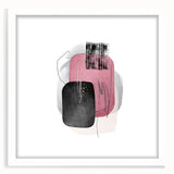 Minimalist Abstract Canvas Prints – Blush Pink & Black Wall Art