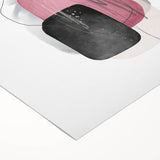 Minimalist Abstract Canvas Prints – Blush Pink & Black Wall Art