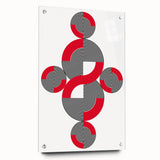 Geometric Abstract Paintings – Bold Modern Spiral Wall Art