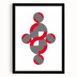 Geometric Abstract Paintings – Bold Modern Spiral Wall Art