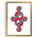 Geometric Abstract Paintings – Bold Modern Spiral Wall Art