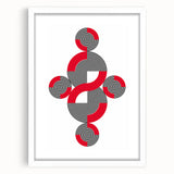 Geometric Abstract Paintings – Bold Modern Spiral Wall Art