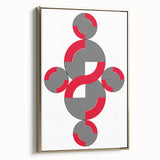 Geometric Abstract Paintings – Bold Modern Spiral Wall Art