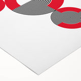 Geometric Abstract Paintings – Bold Modern Spiral Wall Art