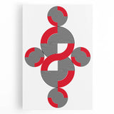 Geometric Abstract Paintings – Bold Modern Spiral Wall Art