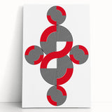 Geometric Abstract Paintings – Bold Modern Spiral Wall Art