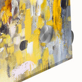 Bold Yellow Moody Modern Wall Art – Abstract Canvas for Vibrant Spaces