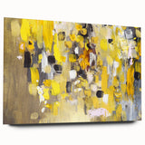 Bold Yellow Moody Modern Wall Art – Abstract Canvas for Vibrant Spaces