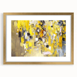 Bold Yellow Moody Modern Wall Art – Abstract Canvas for Vibrant Spaces