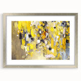 Bold Yellow Moody Modern Wall Art – Abstract Canvas for Vibrant Spaces