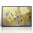 Bold Yellow Moody Modern Wall Art – Abstract Canvas for Vibrant Spaces