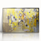 Bold Yellow Moody Modern Wall Art – Abstract Canvas for Vibrant Spaces