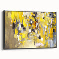 Bold Yellow Moody Modern Wall Art – Abstract Canvas for Vibrant Spaces