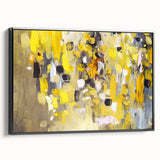 Bold Yellow Moody Modern Wall Art – Abstract Canvas for Vibrant Spaces