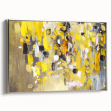 Bold Yellow Moody Modern Wall Art – Abstract Canvas for Vibrant Spaces