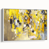 Bold Yellow Moody Modern Wall Art – Abstract Canvas for Vibrant Spaces