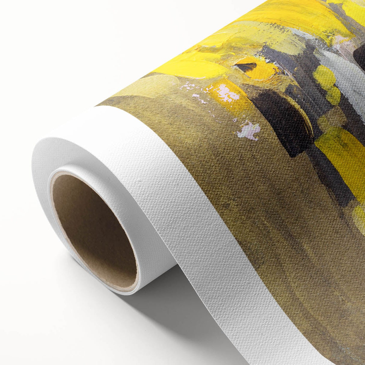 Bold Yellow Moody Modern Wall Art – Abstract Canvas for Vibrant Spaces