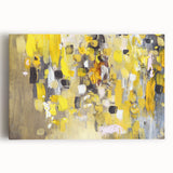 Bold Yellow Moody Modern Wall Art – Abstract Canvas for Vibrant Spaces