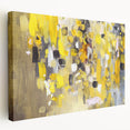 Bold Yellow Moody Modern Wall Art – Abstract Canvas for Vibrant Spaces
