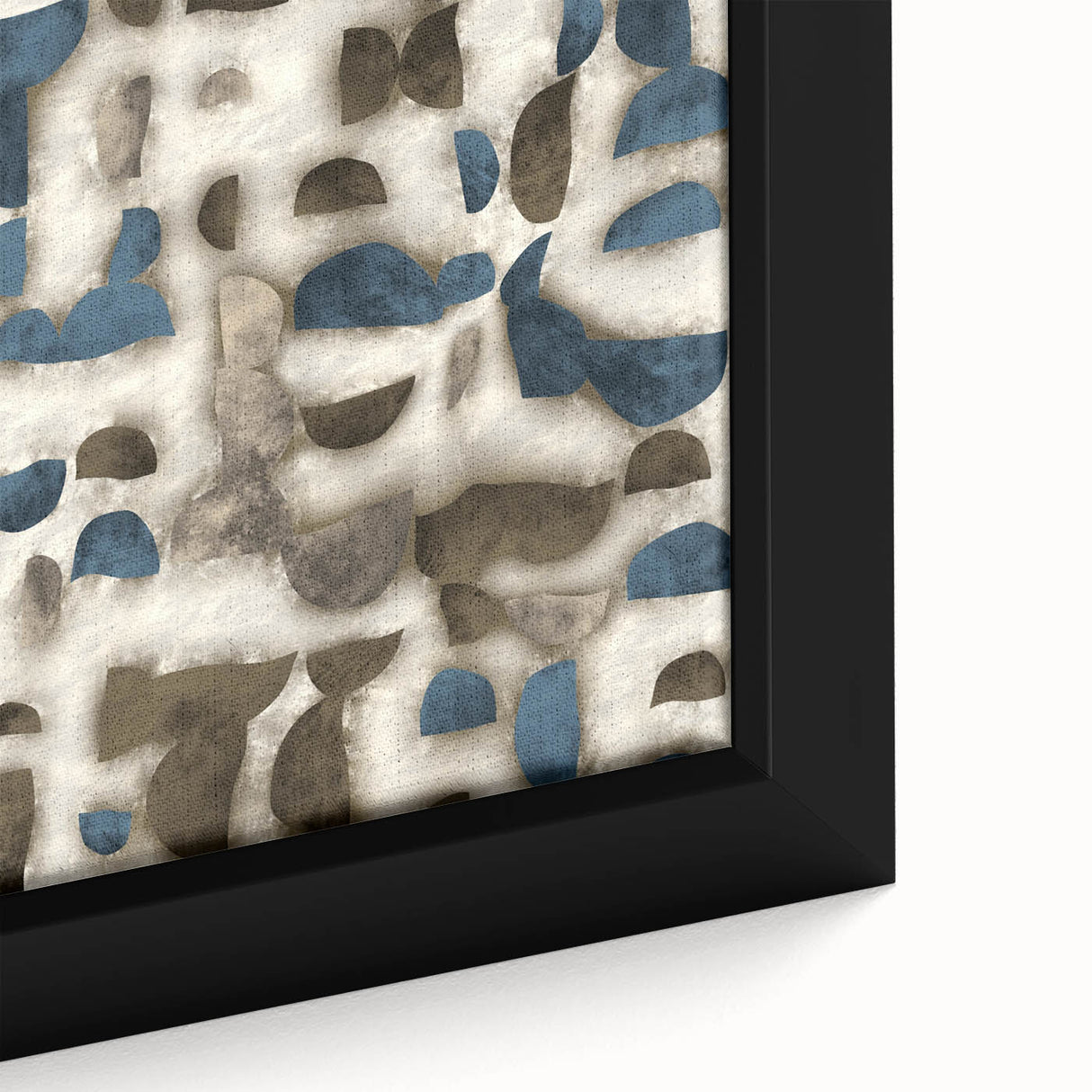 Large Abstract Wall Decor - Textured Art in Blue and Earth Tones