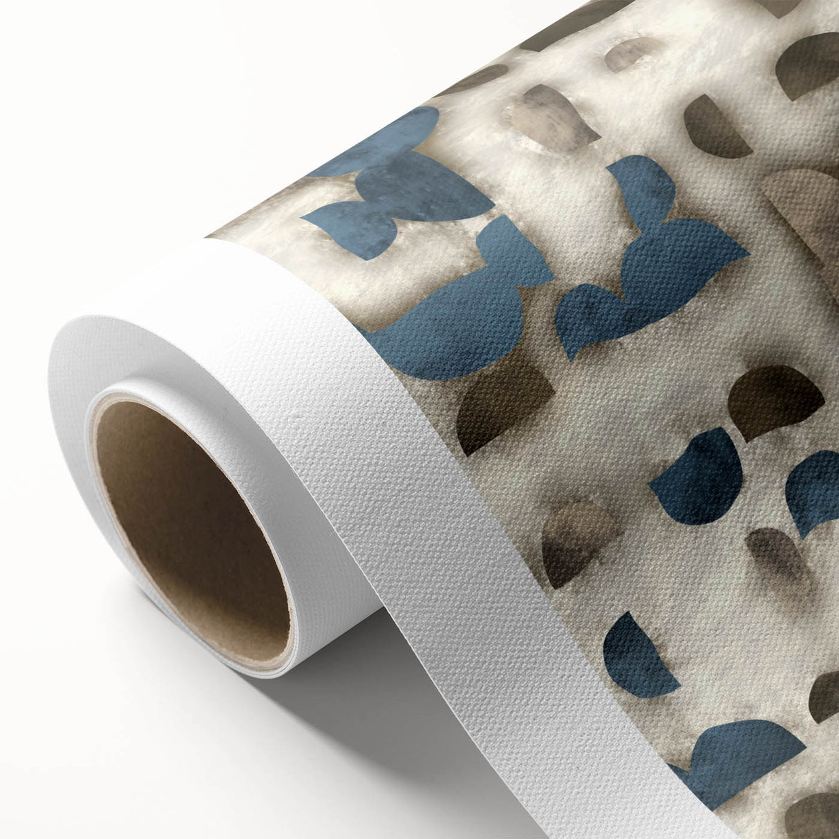 Large Abstract Wall Decor - Textured Art in Blue and Earth Tones