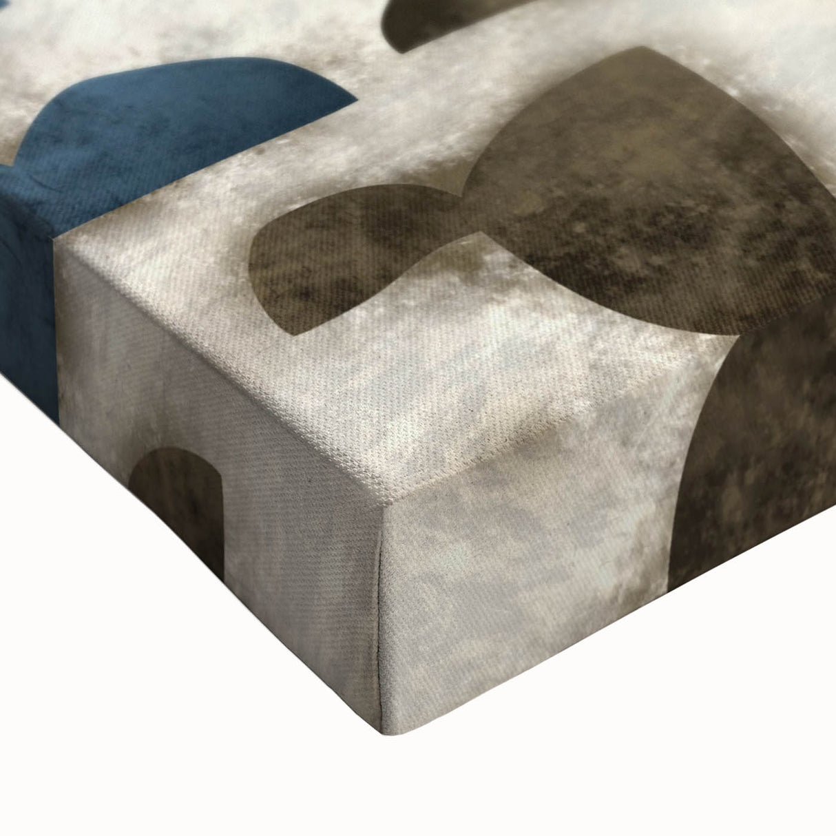 Large Abstract Wall Decor - Textured Art in Blue and Earth Tones