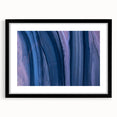 Serene Abstract Fluid Canvas – Contemporary Blue & Plum Art