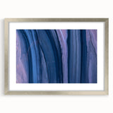Serene Abstract Fluid Canvas – Contemporary Blue & Plum Art