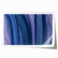 Serene Abstract Fluid Canvas – Contemporary Blue & Plum Art