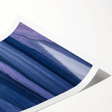 Serene Abstract Fluid Canvas – Contemporary Blue & Plum Art