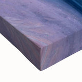 Serene Abstract Fluid Canvas – Contemporary Blue & Plum Art
