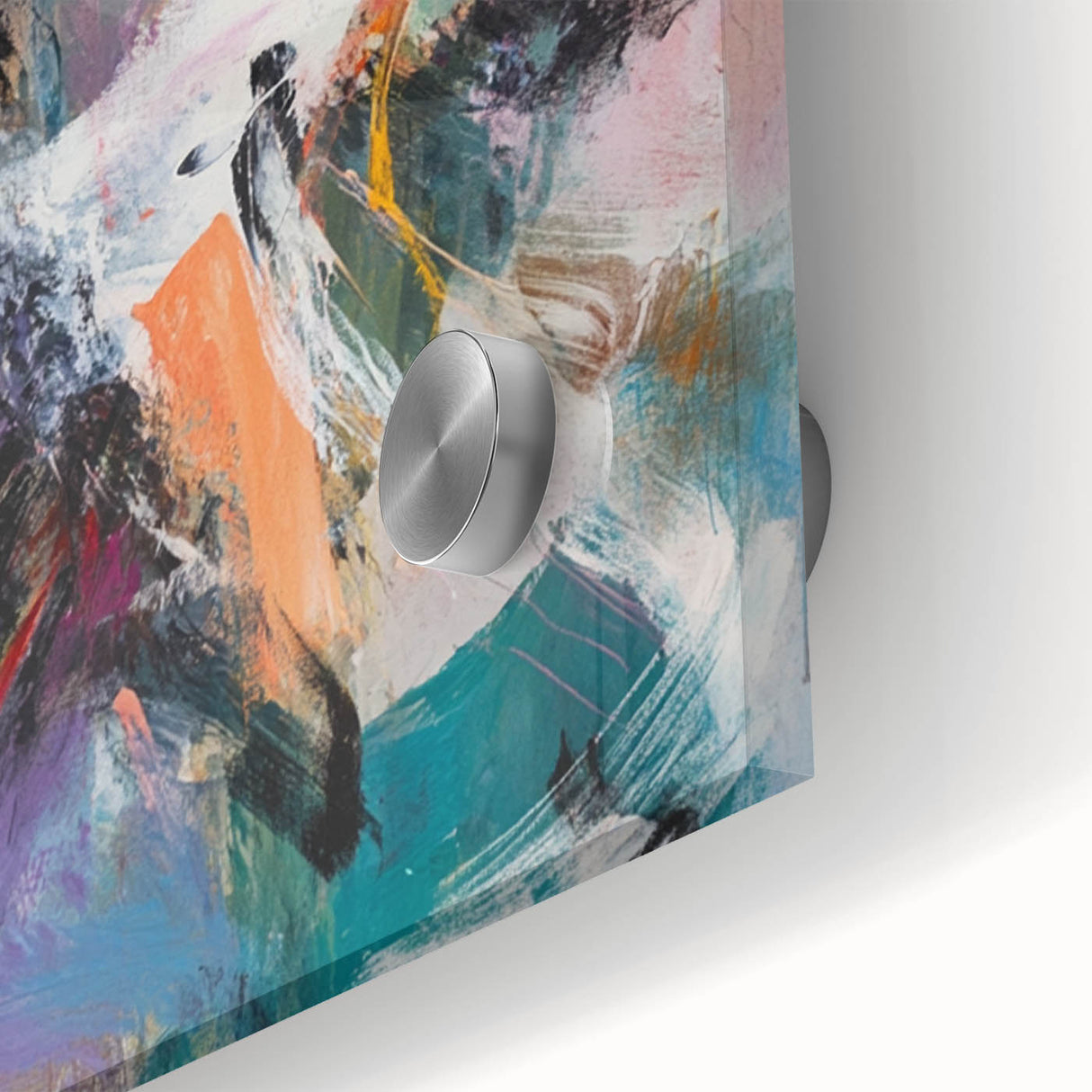 Colorful Abstract Wall Hangings – Energetic Pastel Brushwork Art
