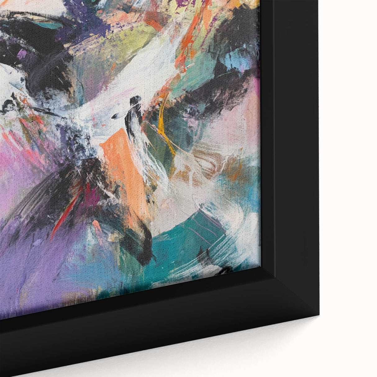 Colorful Abstract Wall Hangings – Energetic Pastel Brushwork Art