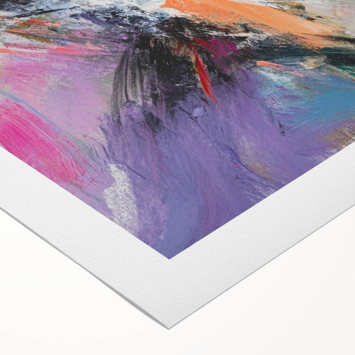 Colorful Abstract Wall Hangings – Energetic Pastel Brushwork Art