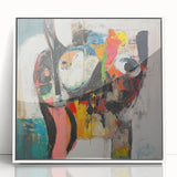Large Abstract Expressionist Wall Art – Modern Colorful Canvas Print