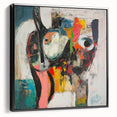 Large Abstract Expressionist Wall Art – Modern Colorful Canvas Print