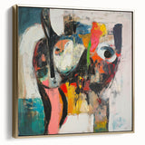Large Abstract Expressionist Wall Art – Modern Colorful Canvas Print
