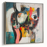 Large Abstract Expressionist Wall Art – Modern Colorful Canvas Print