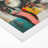 Large Abstract Expressionist Wall Art – Modern Colorful Canvas Print
